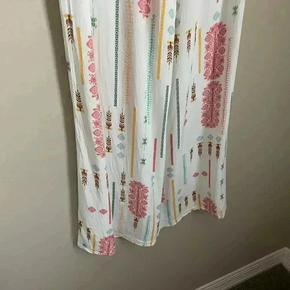 Jack Tribal Print Wide Leg Pants White Size 2 - Picture 8 of 16